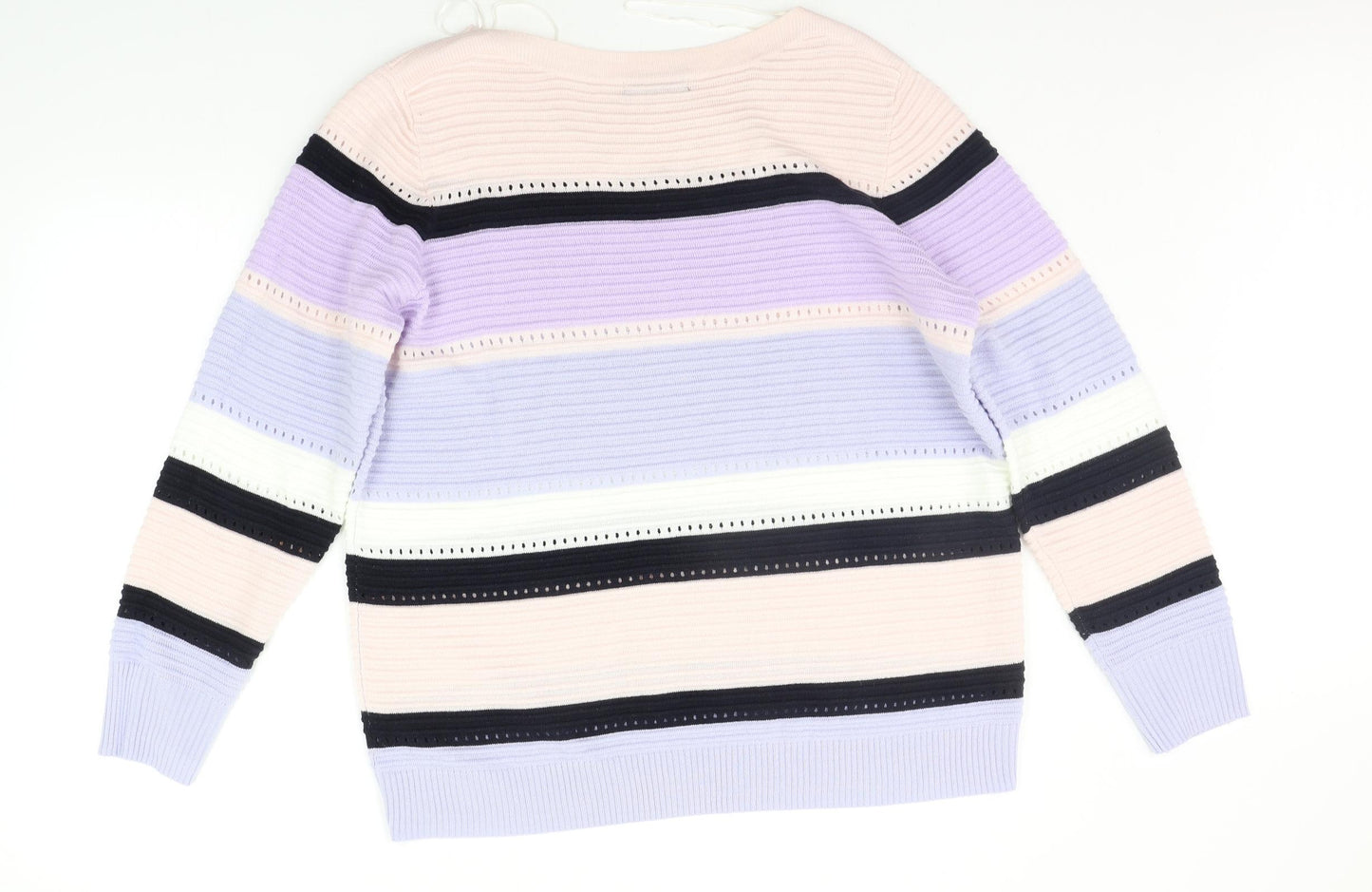 F&F Womens Purple Striped  Pullover Jumper Size 18