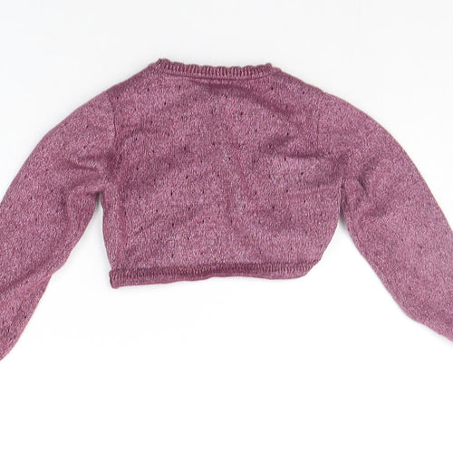 Nutmeg Girls Purple   Cardigan Jumper Size 2-3 Years