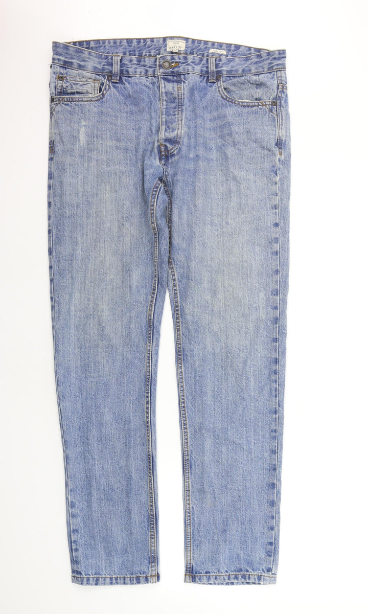 Easy Womens Blue   Straight Jeans Size 36 in L30 in