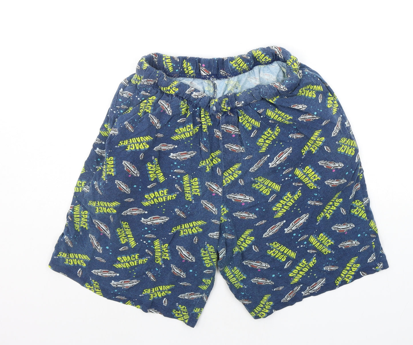 George Mens Blue Geometric   Sleep Shorts Size S