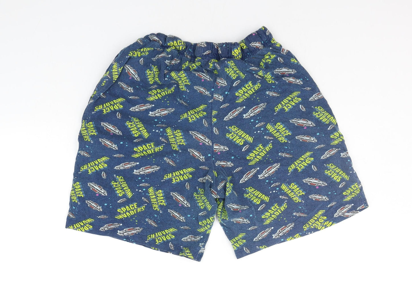George Mens Blue Geometric   Sleep Shorts Size S