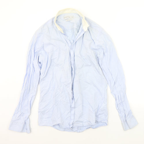 Cedar Wood State Mens Blue    Button-Up Size 15