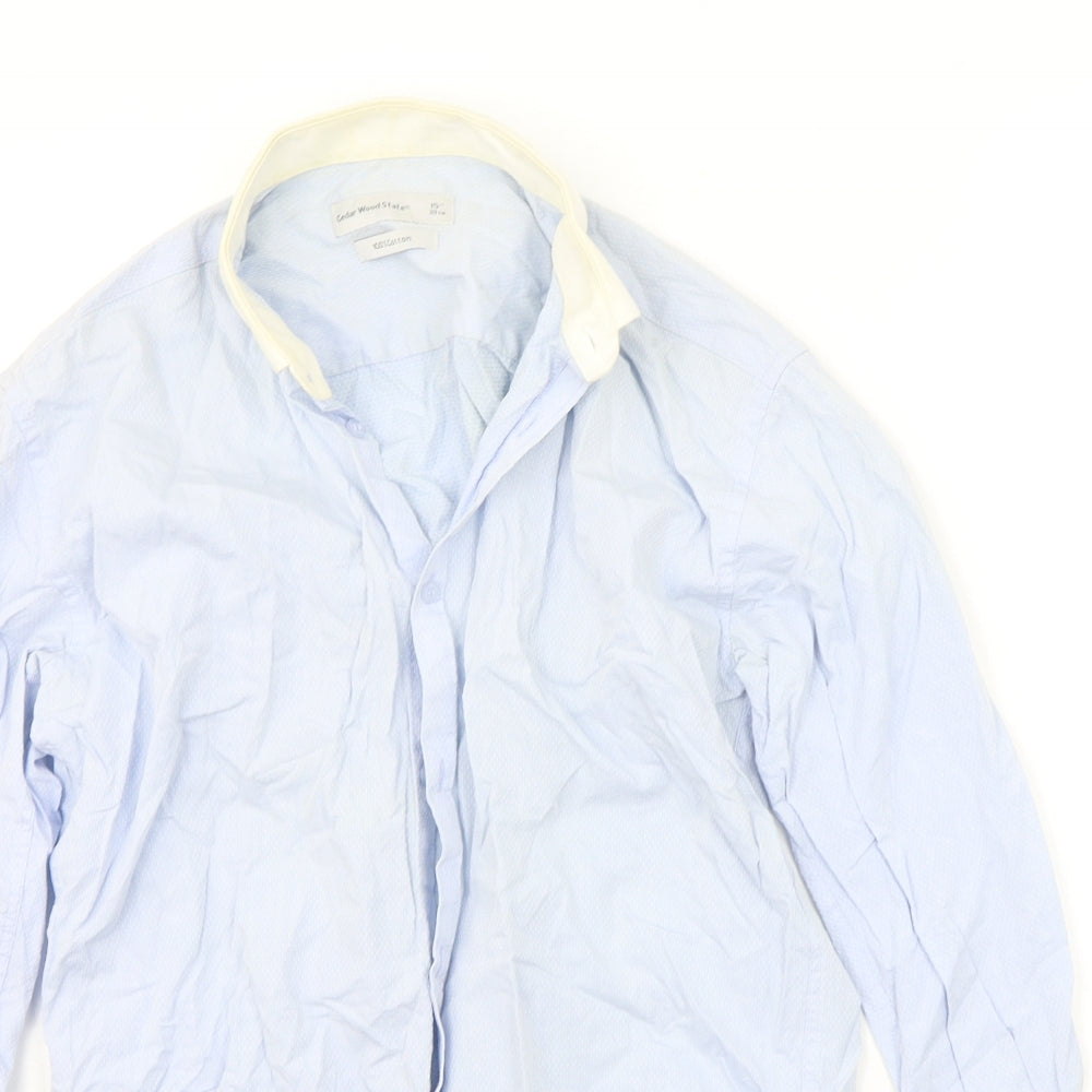 Cedar Wood State Mens Blue    Button-Up Size 15