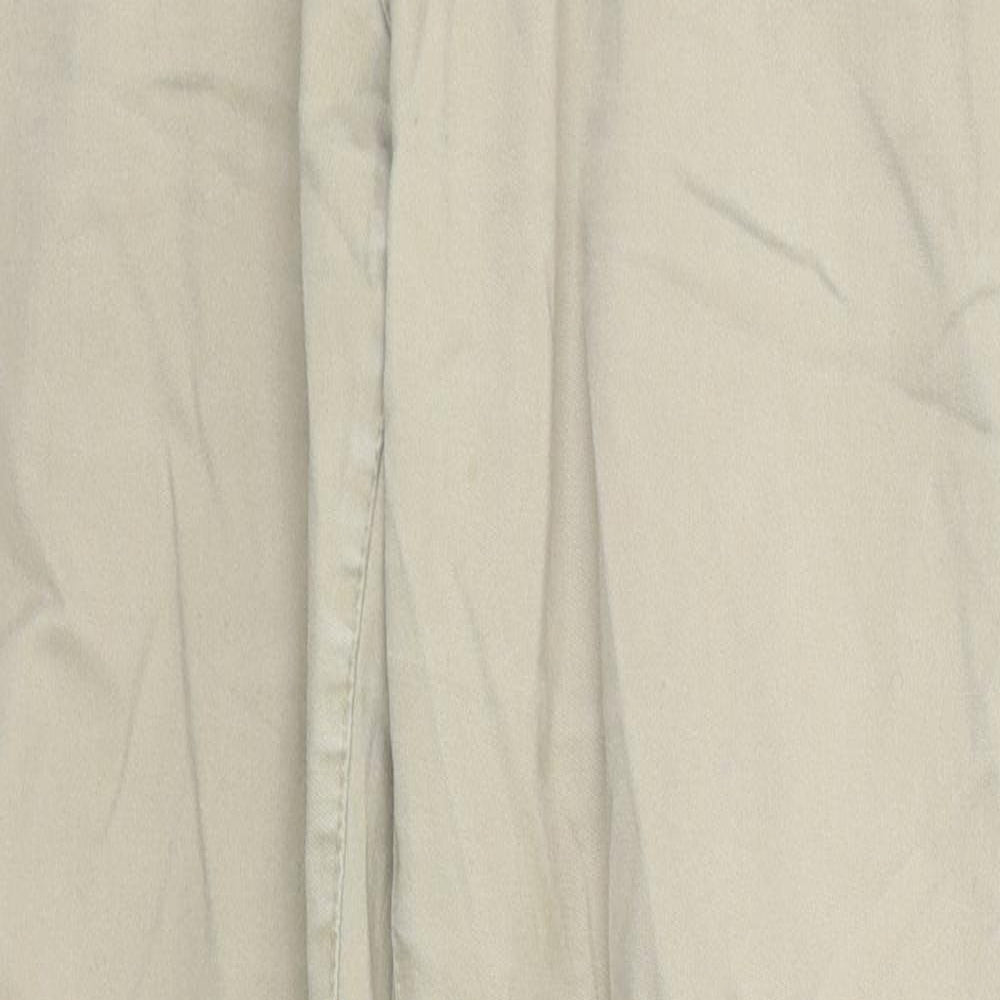 Burton Mens Beige   Trousers  Size 34 in L27 in