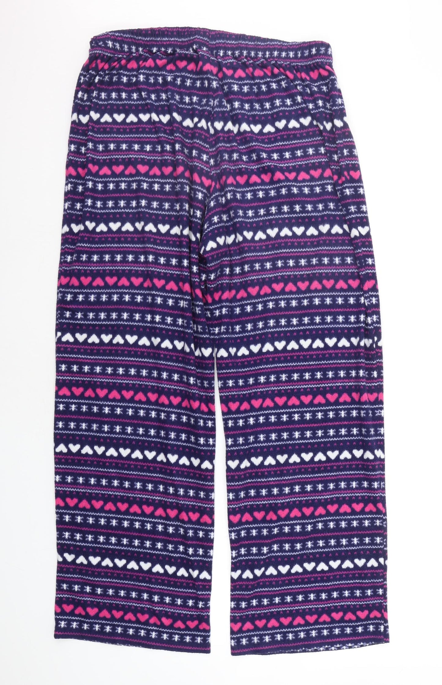 Matalan Womens Blue Geometric  Top Pyjama Pants Size L