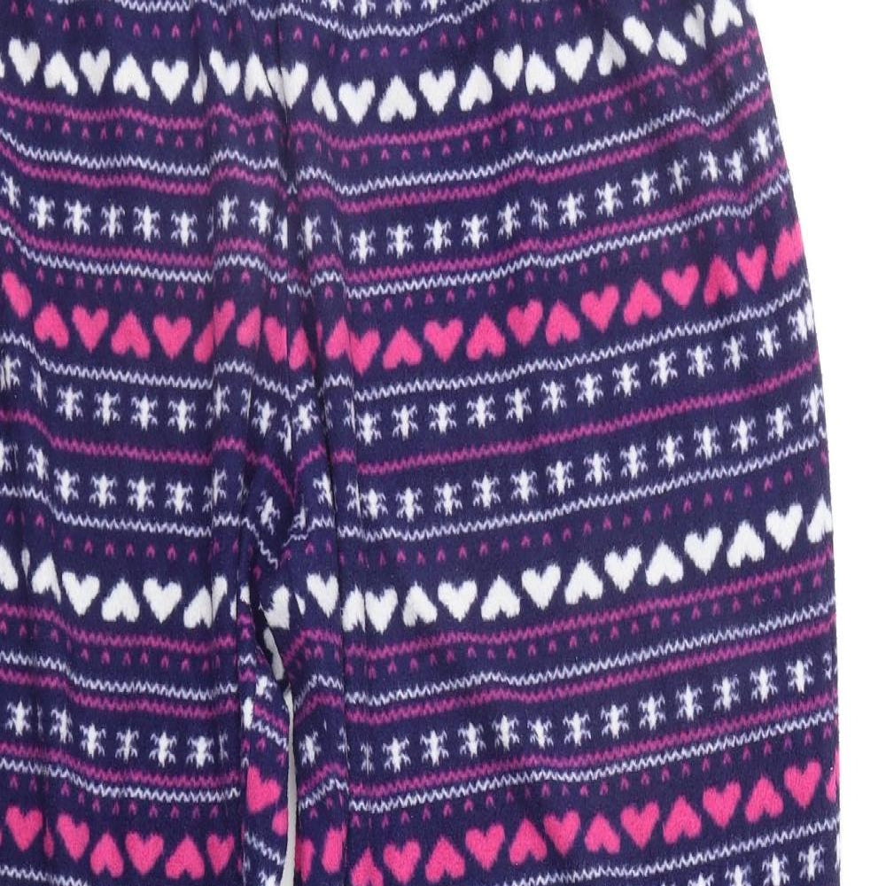 Matalan Womens Blue Geometric  Top Pyjama Pants Size L