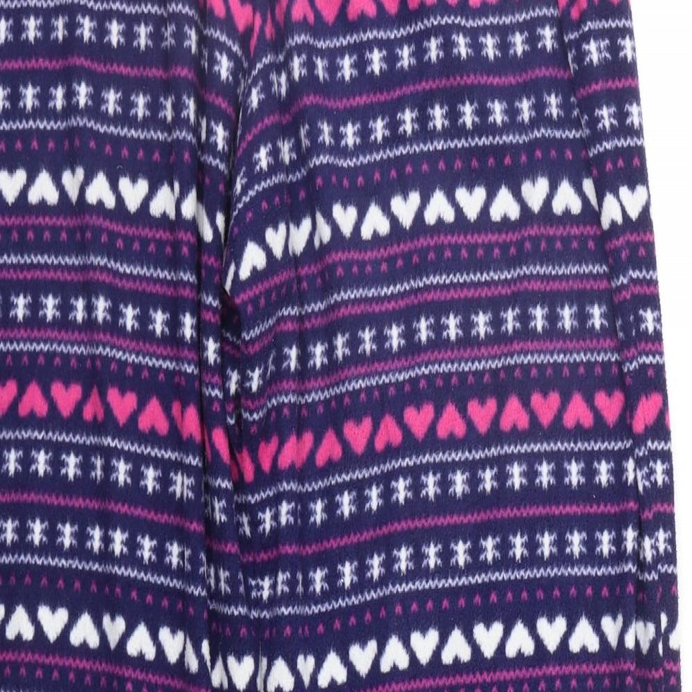 Matalan Womens Blue Geometric  Top Pyjama Pants Size L