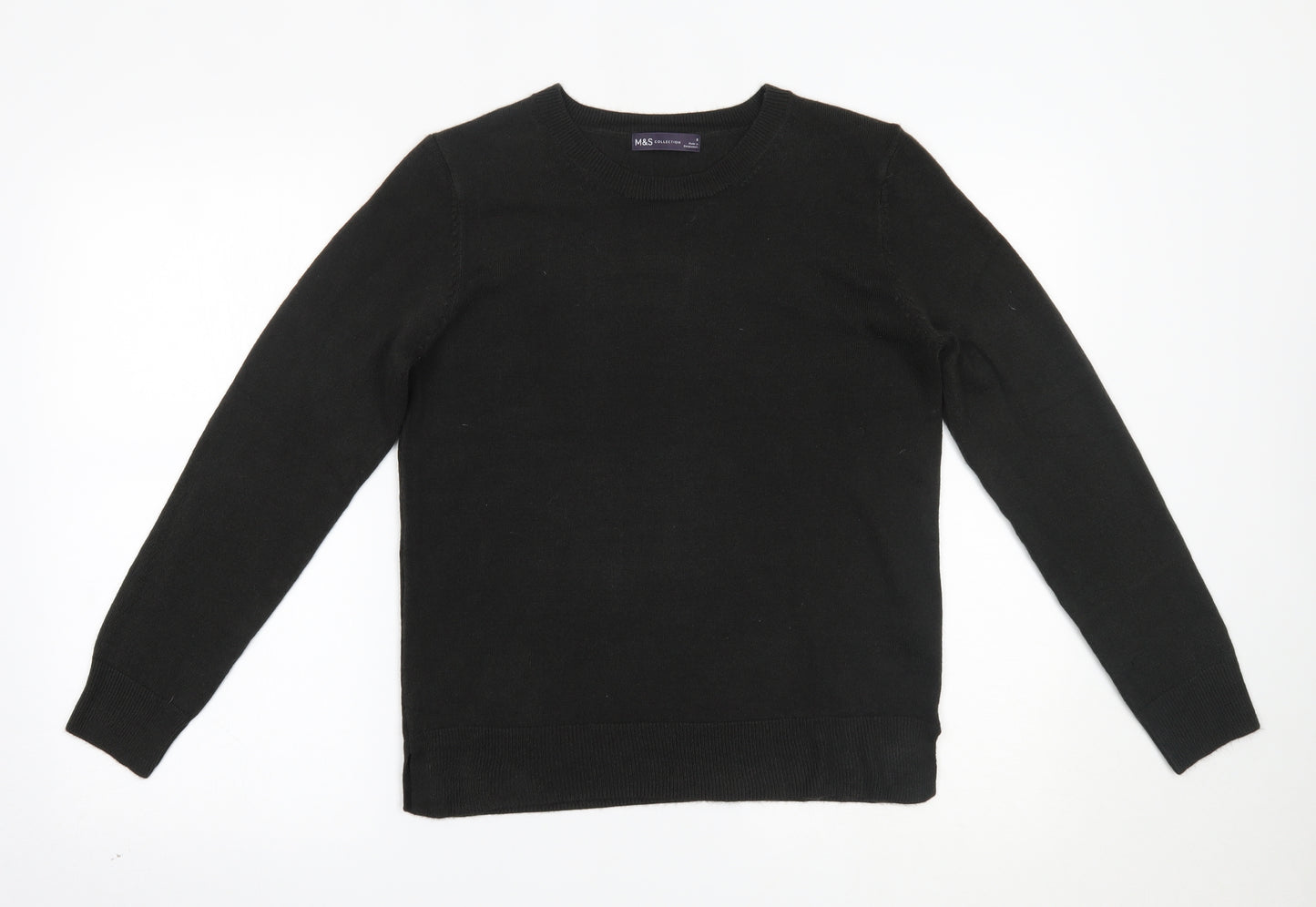Marks and Spencer Womens Black   Pullover Jumper Size 8