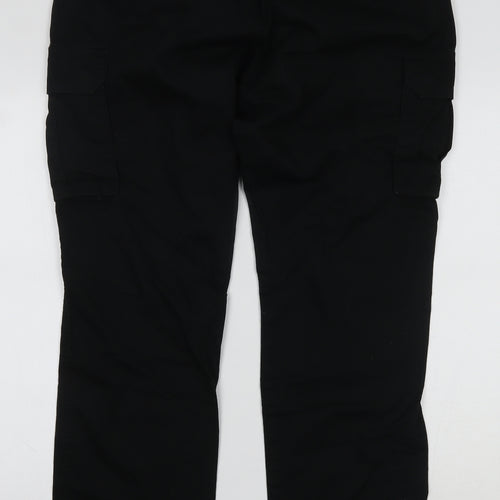 Matalan Mens Black   Cargo Trousers Size 36 L33 in