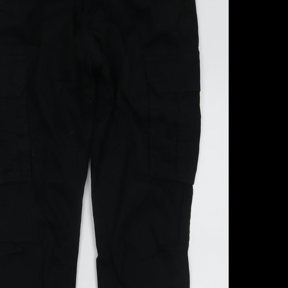 Matalan Mens Black   Cargo Trousers Size 36 L33 in