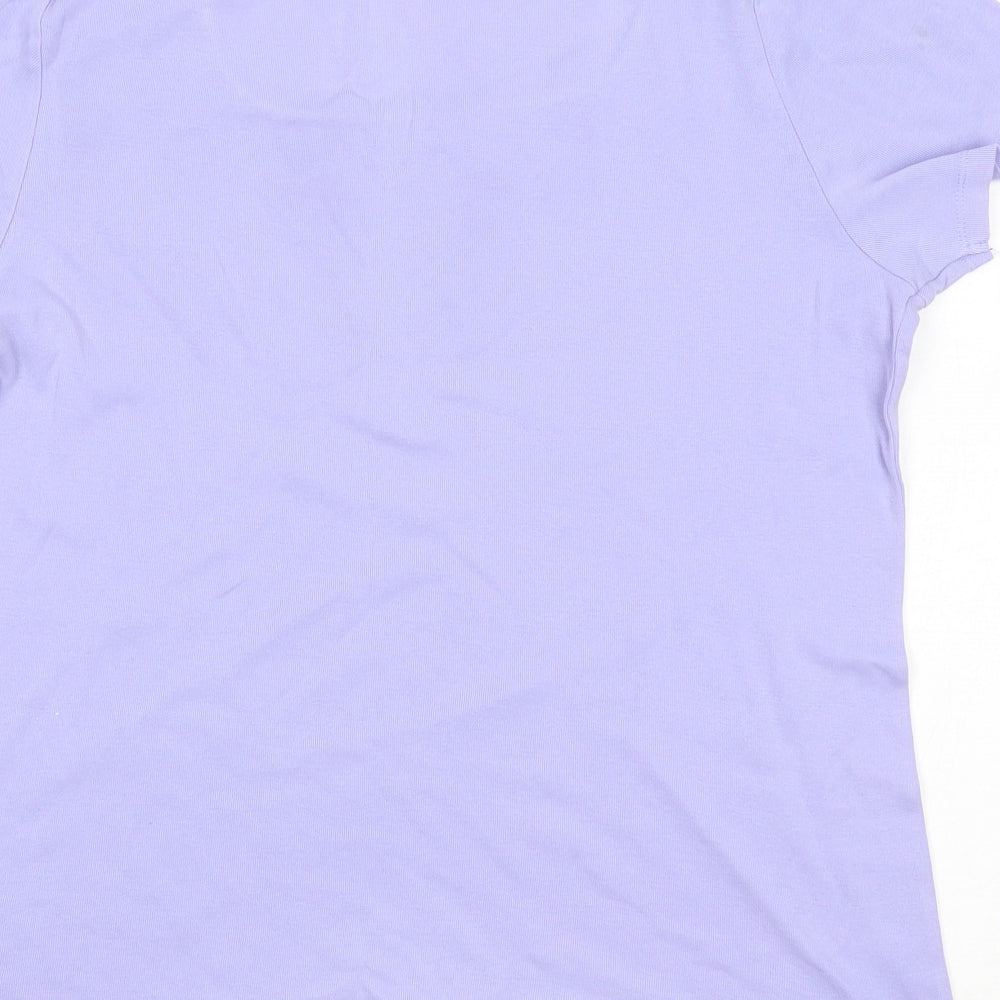 Preworn Womens Purple   Basic T-Shirt Size 16