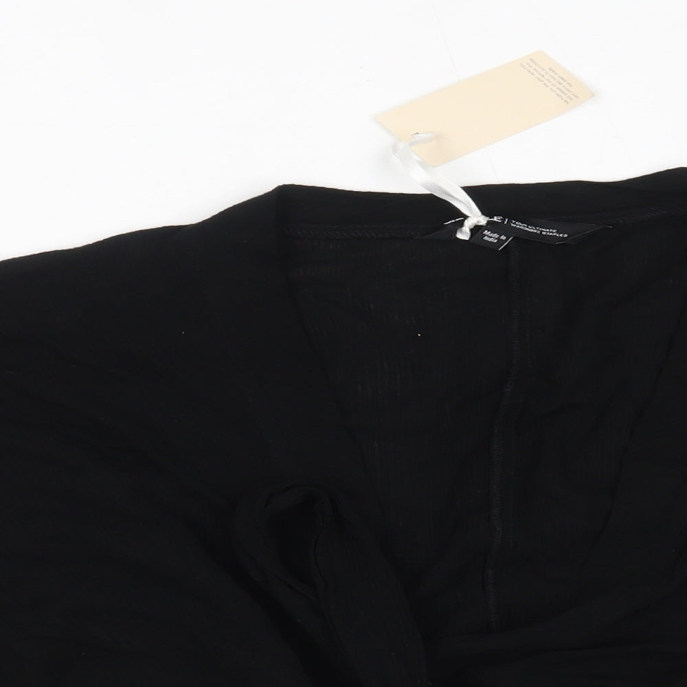 capsule Womens Black   Wrap Blouse Size 14