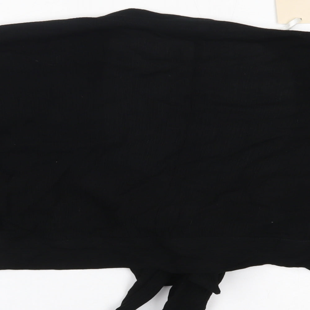 capsule Womens Black   Wrap Blouse Size 14