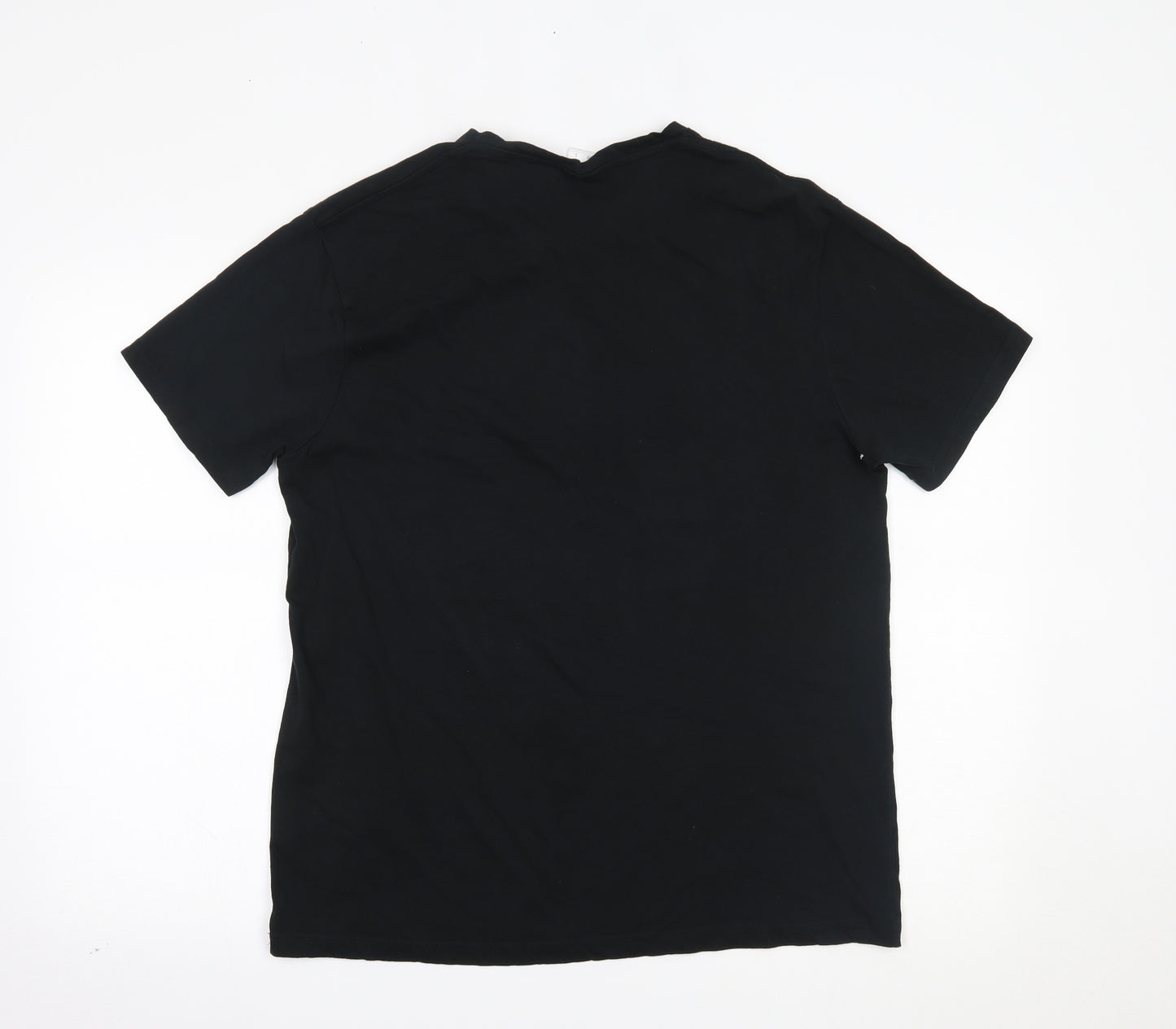 Uneek Mens Black    T-Shirt Size L