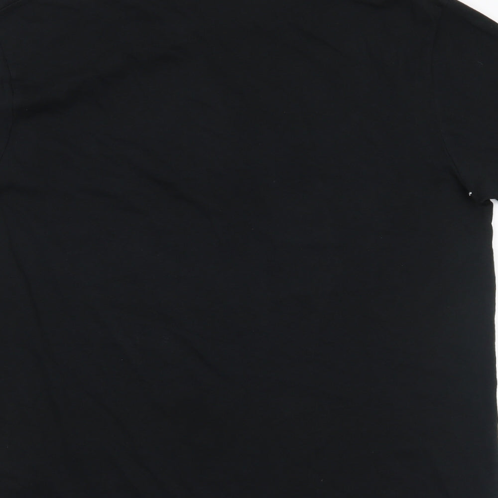 Uneek Mens Black    T-Shirt Size L