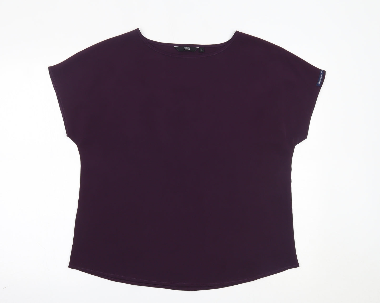 Simon Jersey Womens Purple   Basic T-Shirt Size 16