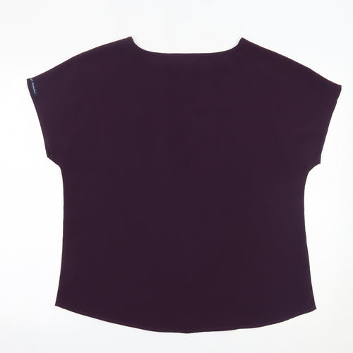 Simon Jersey Womens Purple   Basic T-Shirt Size 16