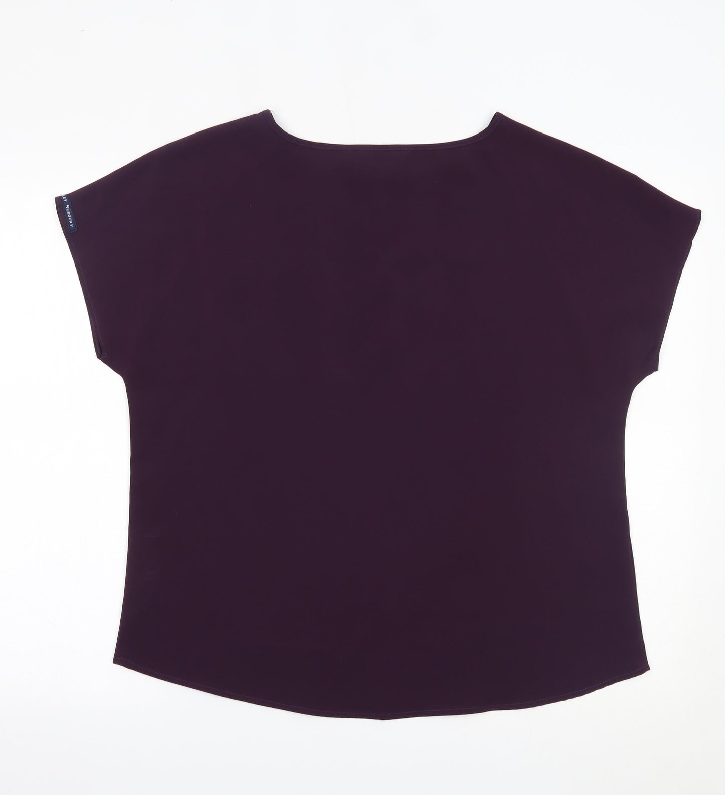 Simon Jersey Womens Purple   Basic T-Shirt Size 16