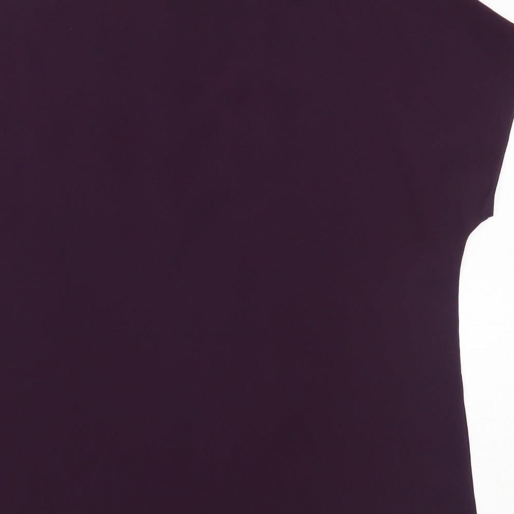 Simon Jersey Womens Purple   Basic T-Shirt Size 16