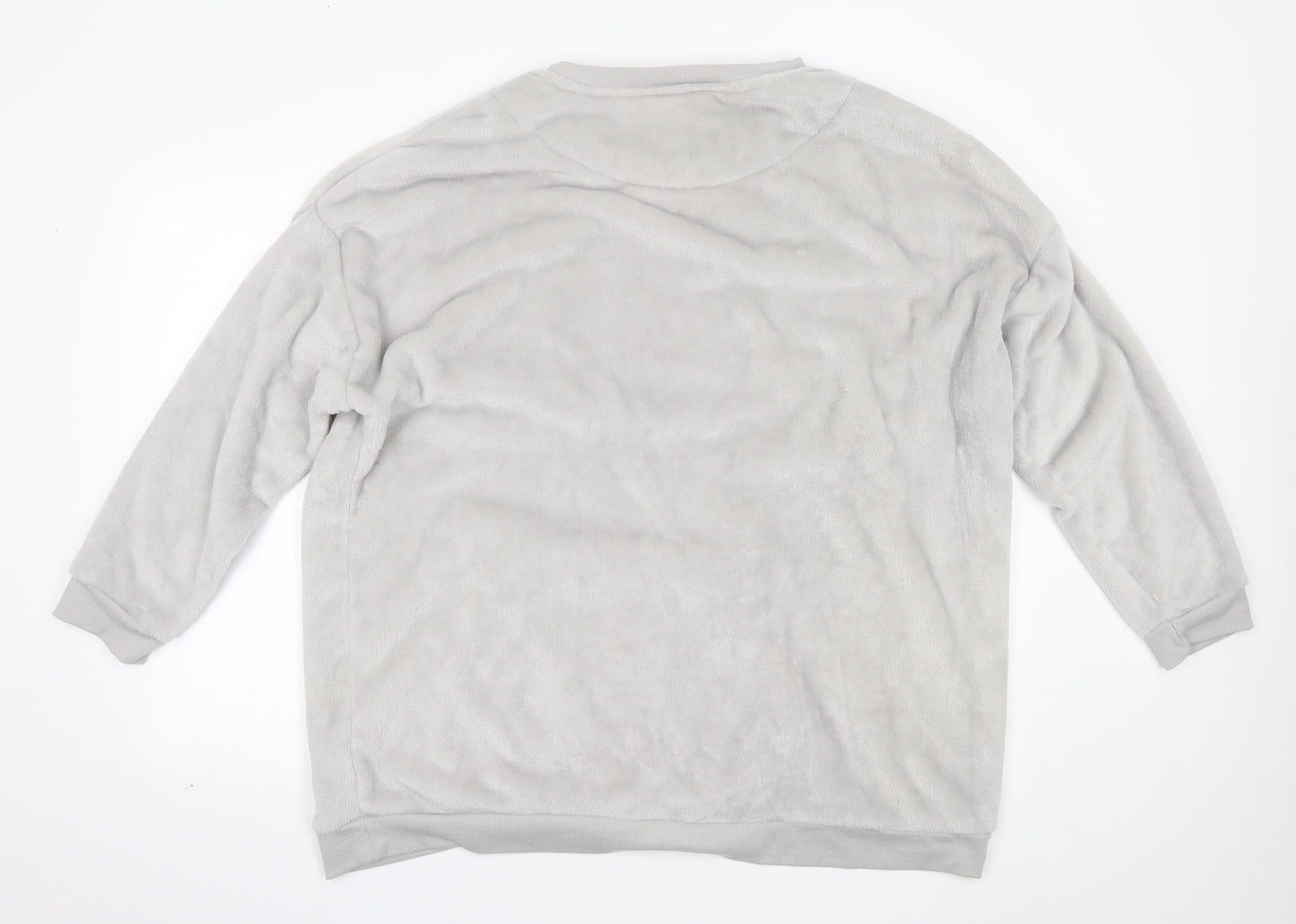 TU Womens Grey Solid  Top Pyjama Top Size 22