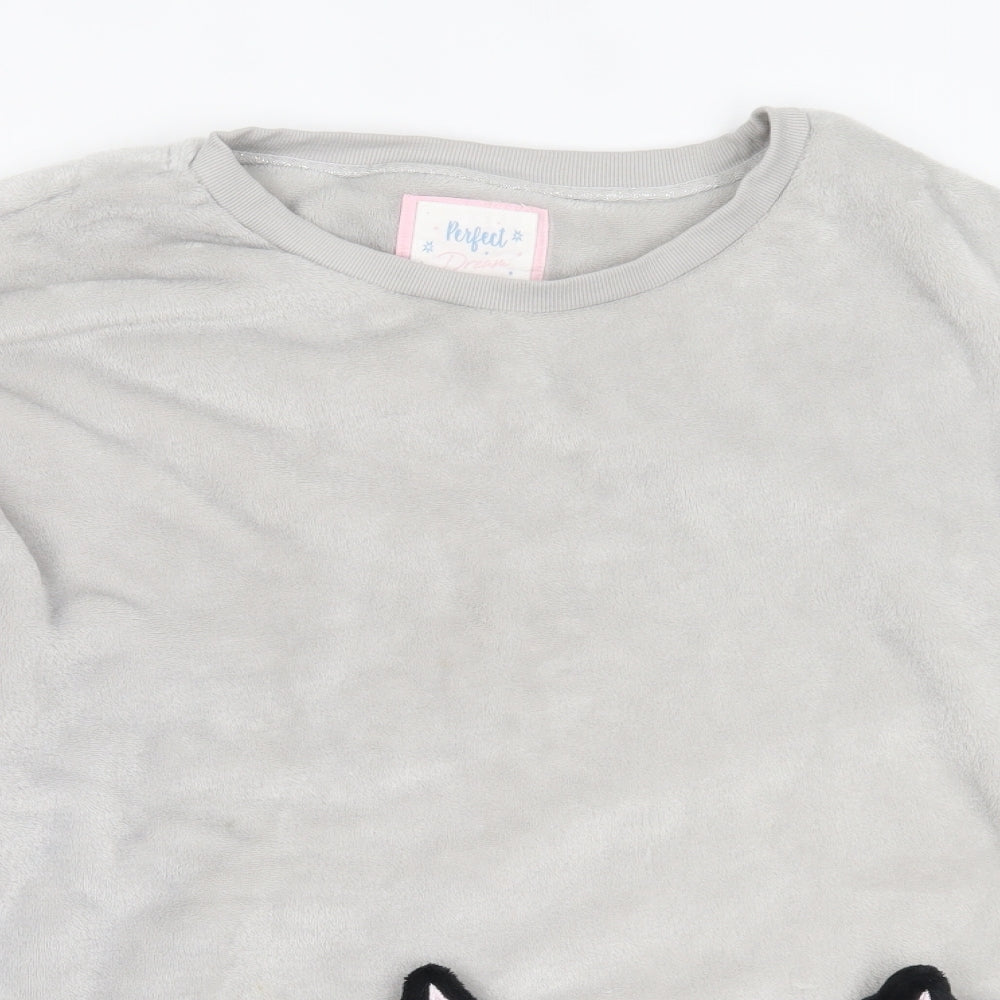 TU Womens Grey Solid  Top Pyjama Top Size 22