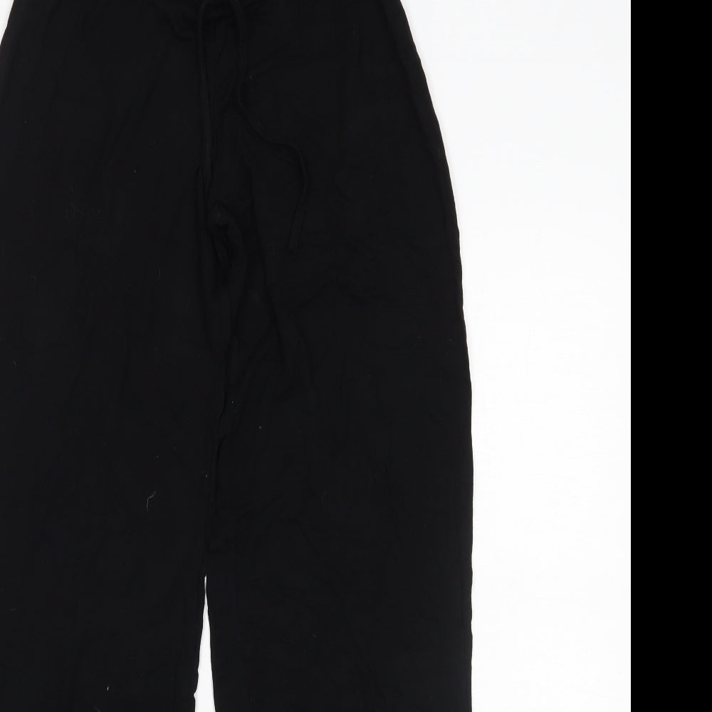 PRETTYLITTLETHING Womens Black   Trousers  Size 14 L31 in