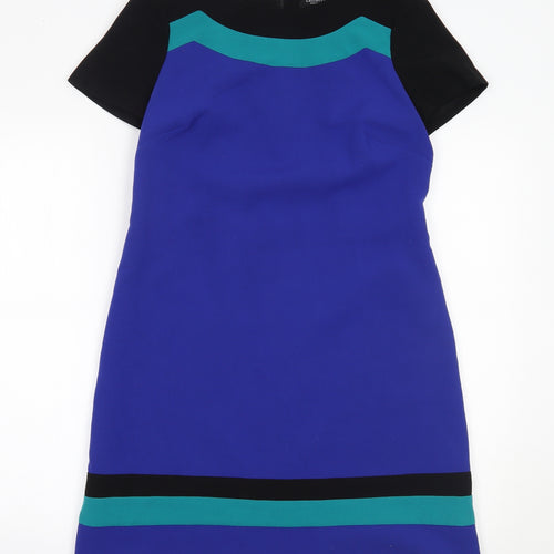 Debenhams Womens Blue Striped  A-Line  Size 12