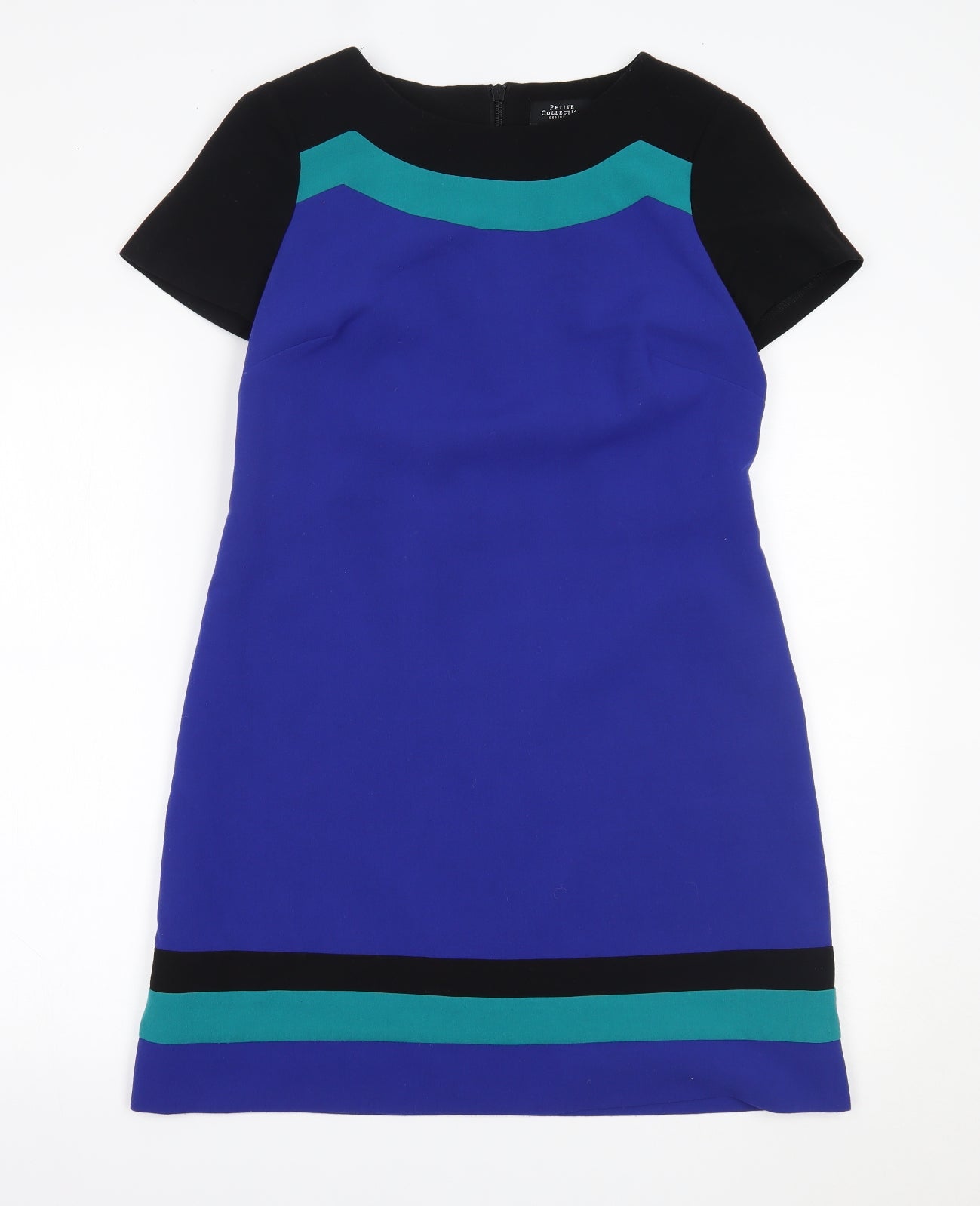 Debenhams Womens Blue Striped  A-Line  Size 12