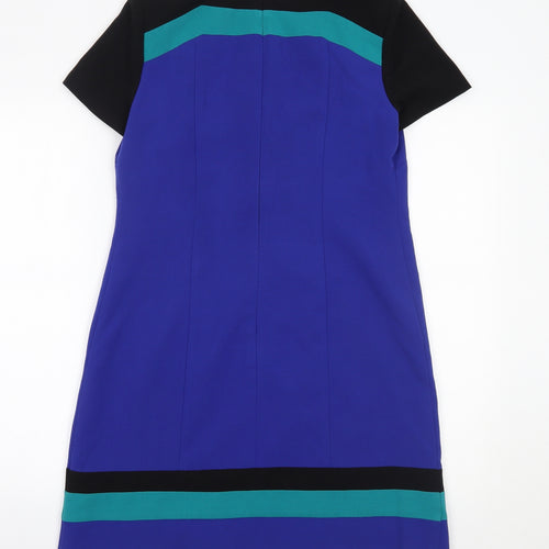 Debenhams Womens Blue Striped  A-Line  Size 12