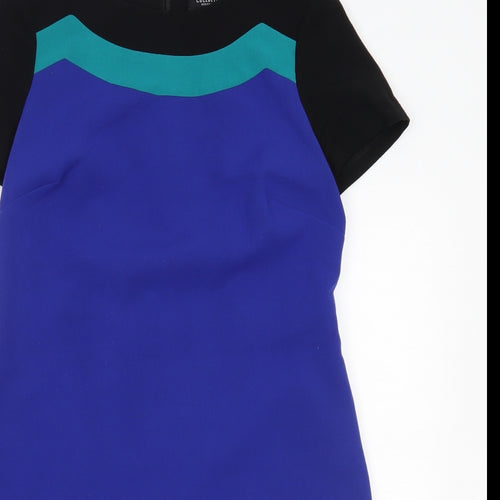 Debenhams Womens Blue Striped  A-Line  Size 12
