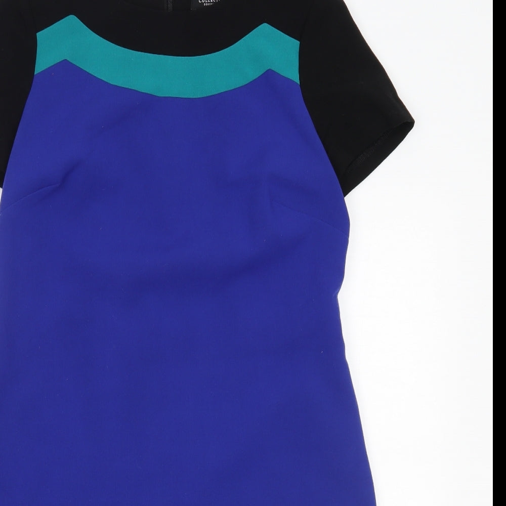 Debenhams Womens Blue Striped  A-Line  Size 12