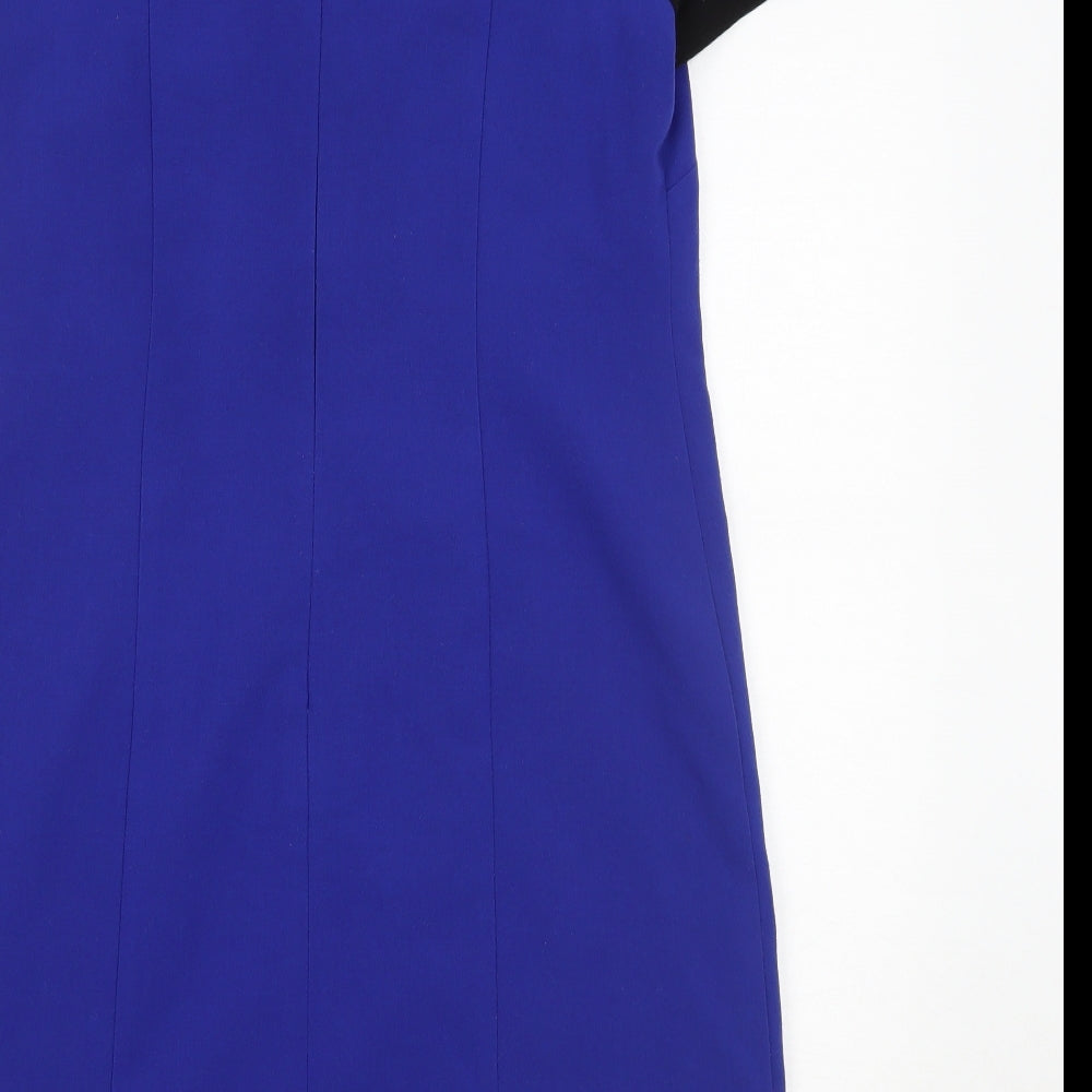 Debenhams Womens Blue Striped  A-Line  Size 12