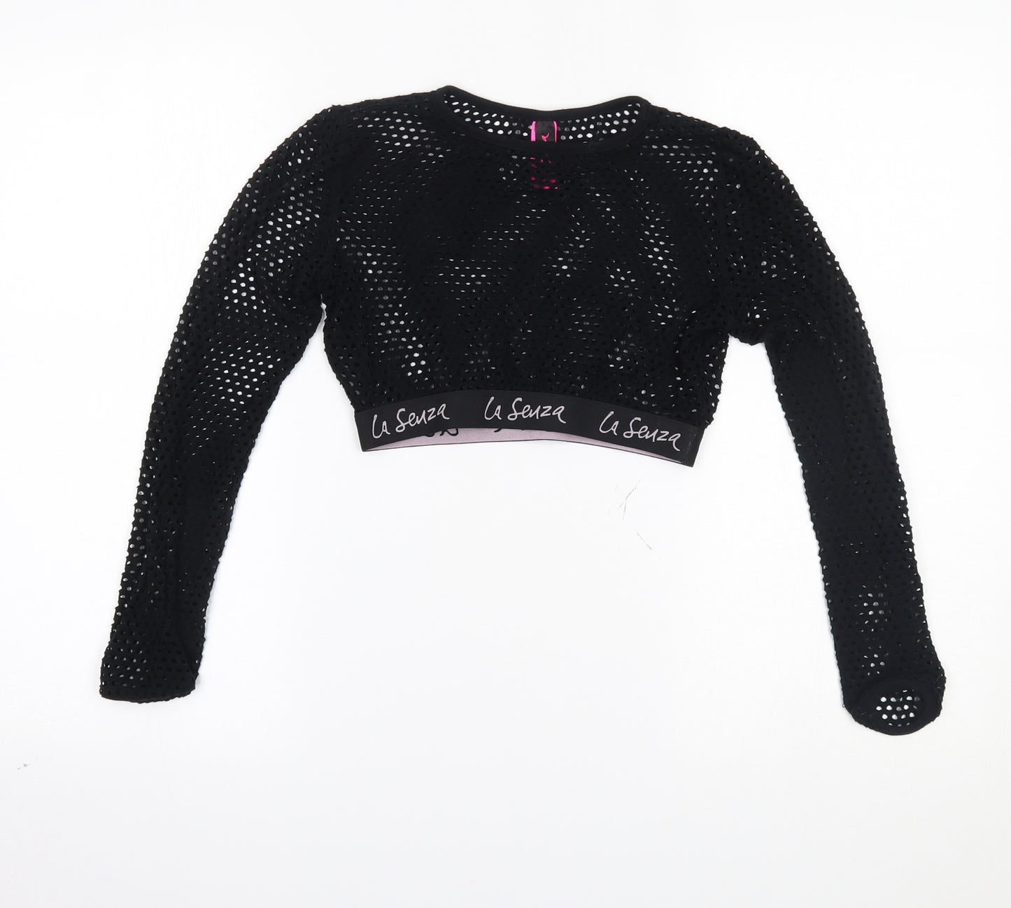La Senza Womens Black   Cropped Blouse Size XS