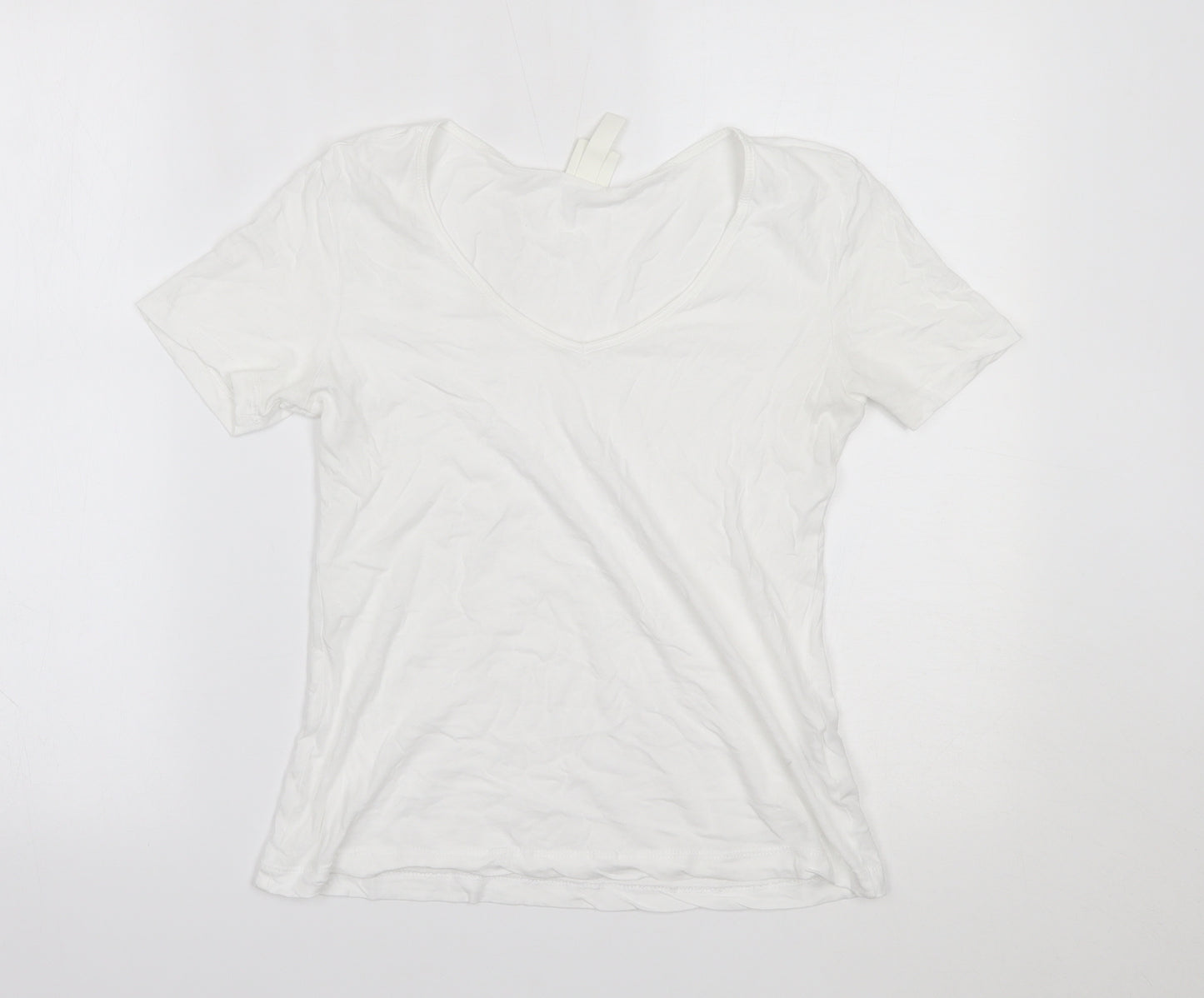 H&M Womens White   Basic T-Shirt Size S