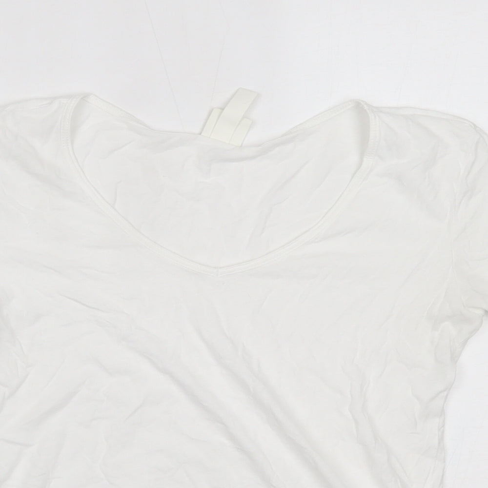 H&M Womens White   Basic T-Shirt Size S