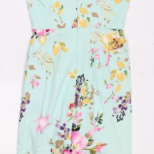 the pretty dress company  Womens Green Floral  Fit & Flare  Size 12