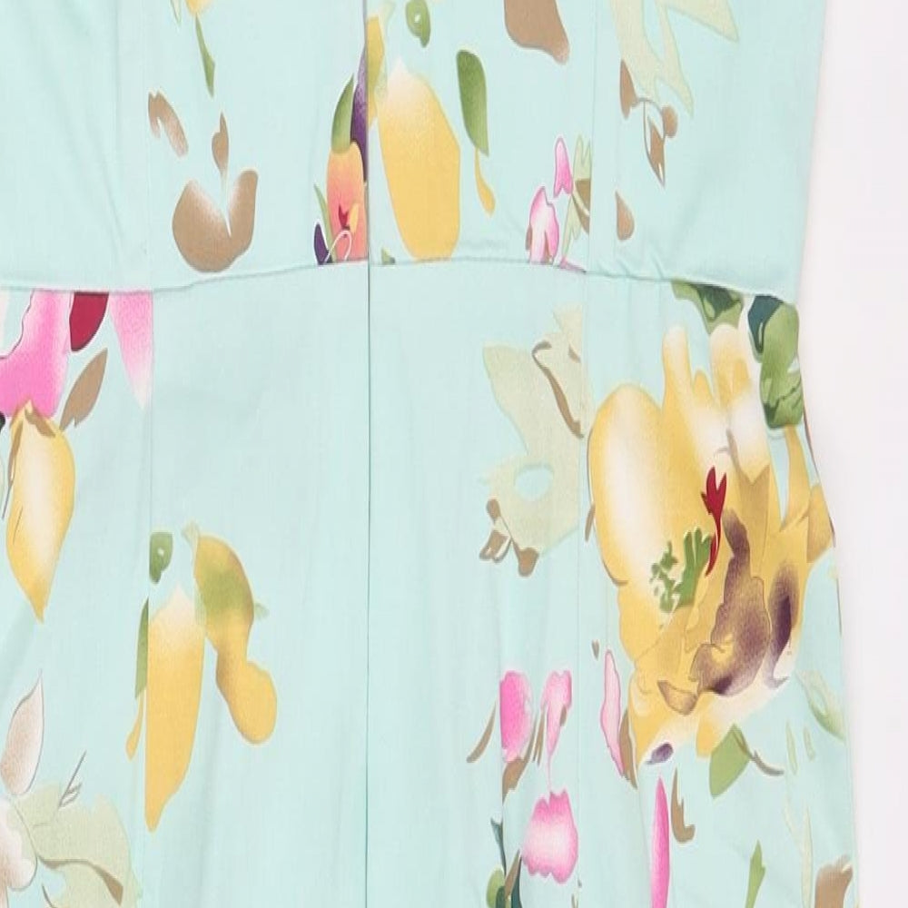 the pretty dress company  Womens Green Floral  Fit & Flare  Size 12