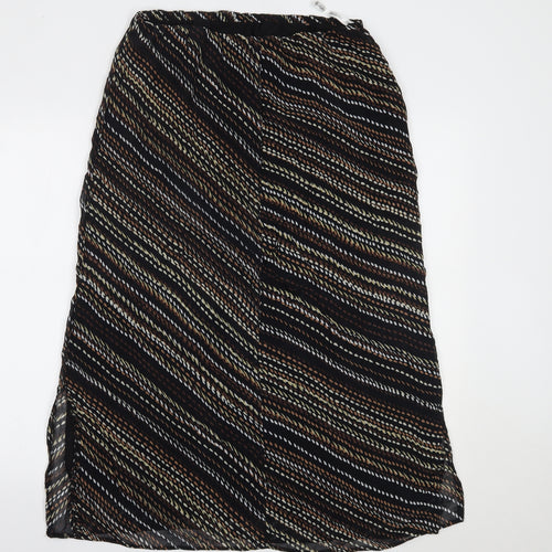 Berkertex Womens Brown Polka Dot  A-Line Skirt Size 14