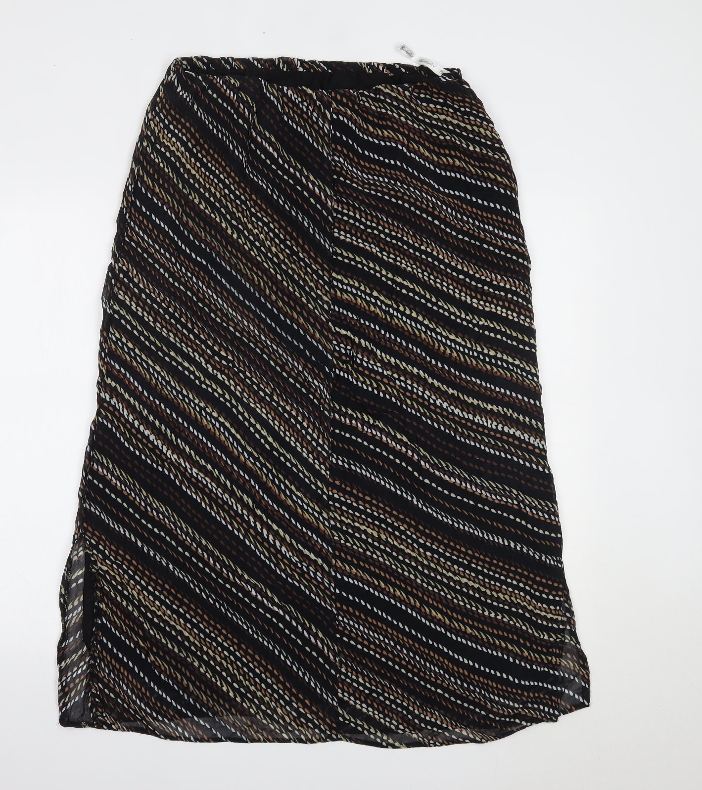 Berkertex Womens Brown Polka Dot  A-Line Skirt Size 14