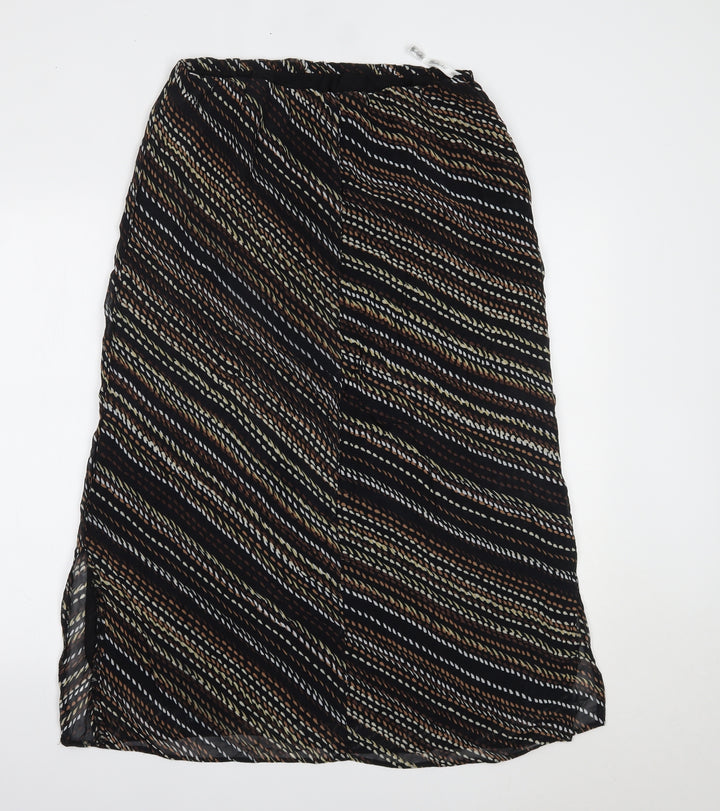 Berkertex Womens Brown Polka Dot  A-Line Skirt Size 14