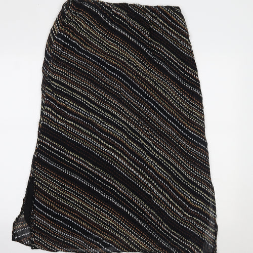Berkertex Womens Brown Polka Dot  A-Line Skirt Size 14