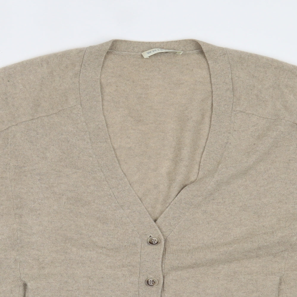 Whistles Womens Beige   Cardigan Jumper Size 8