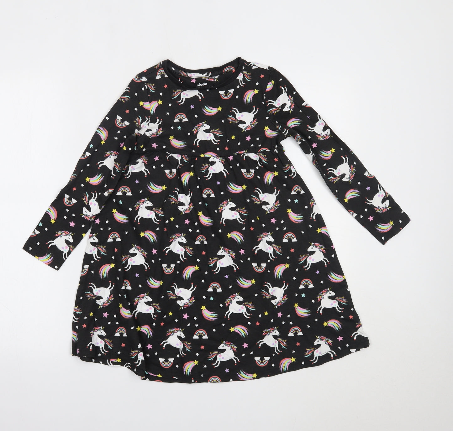Studio Girls Black   Fit & Flare  Size 7-8 Years