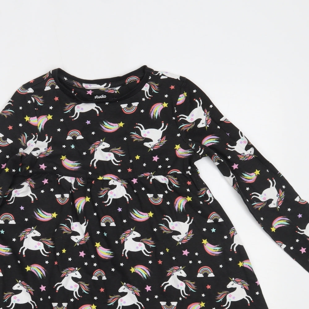 Studio Girls Black   Fit & Flare  Size 7-8 Years
