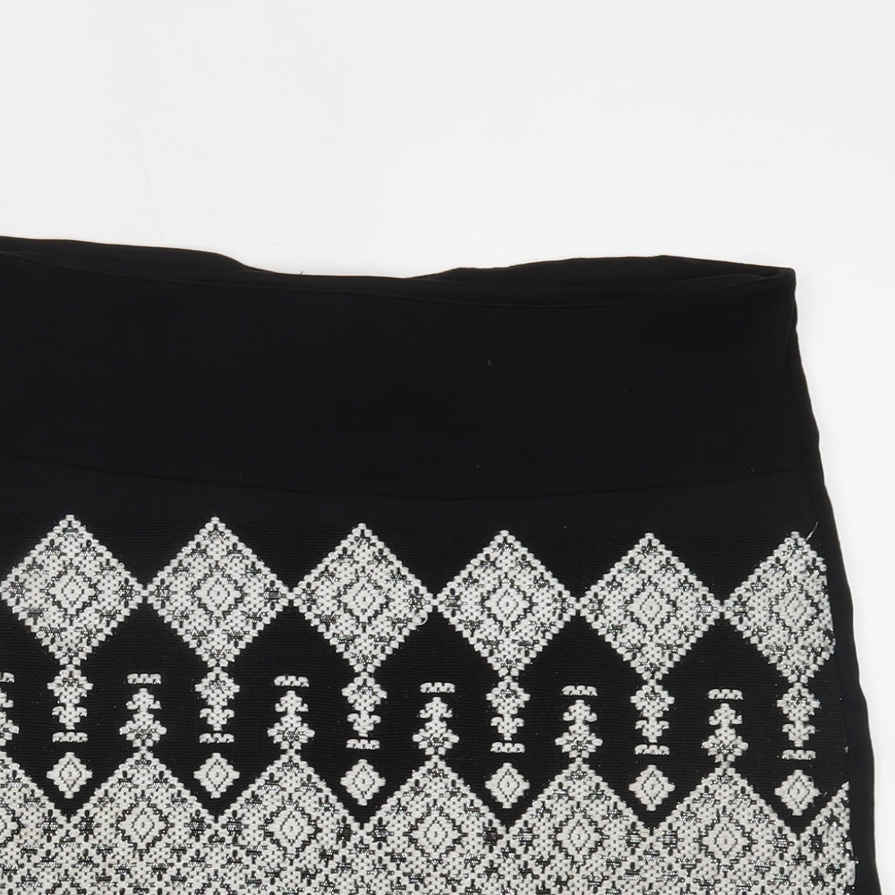 H&M Womens Black   Mini Skirt Size M