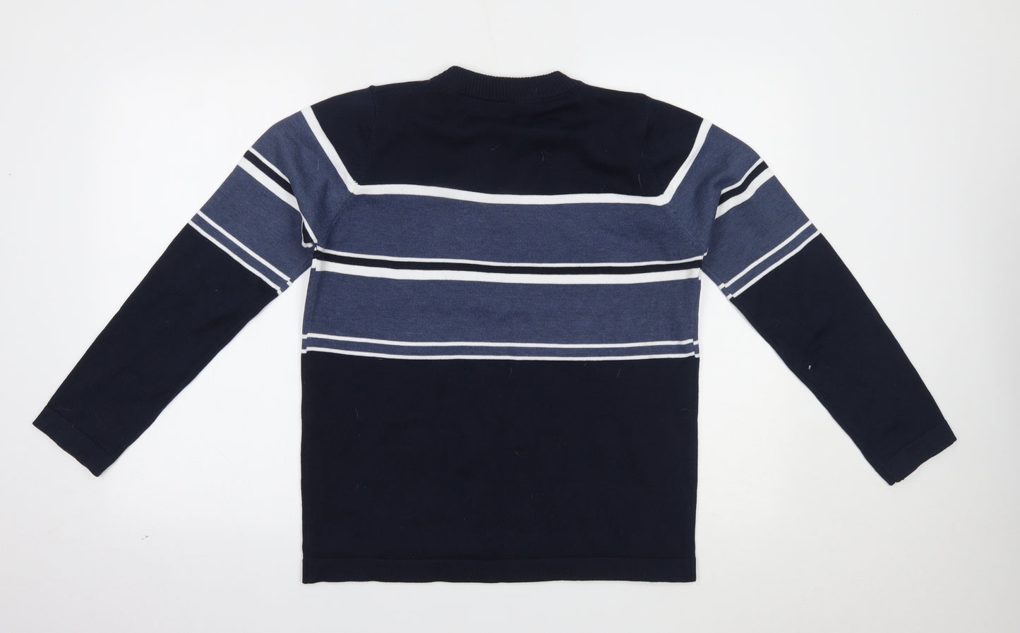 Preworn Mens Blue Striped  Pullover Jumper Size XL