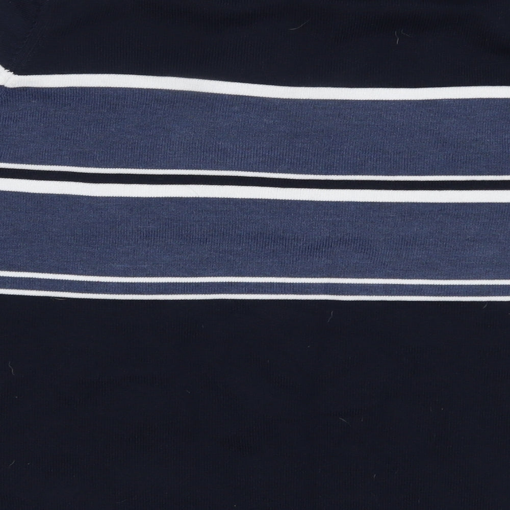 Preworn Mens Blue Striped  Pullover Jumper Size XL