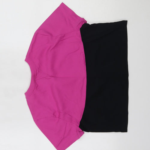 Nike Womens Pink   Cropped T-Shirt Size M