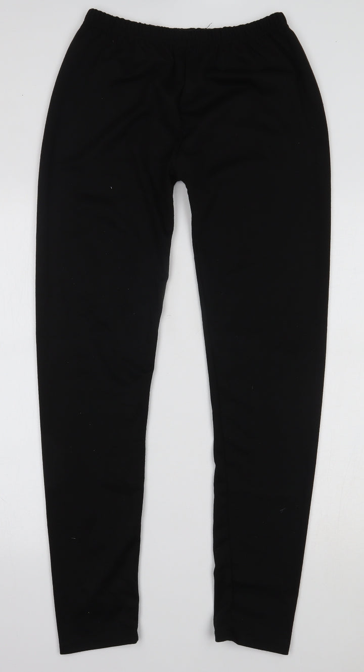 Preworn Womens Black Leggings Size M L30 in