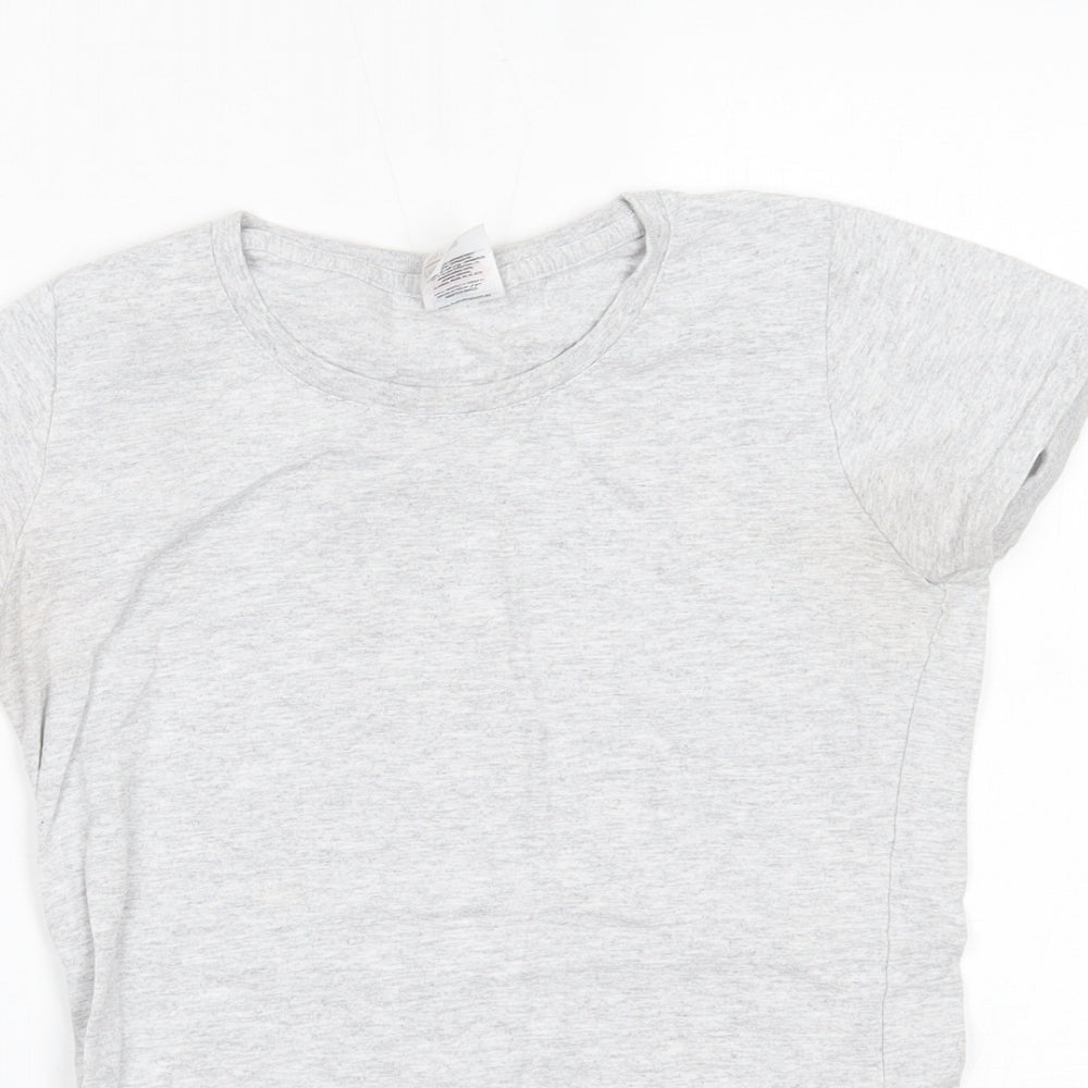 Fruit of the Loom Womens Grey   Basic T-Shirt Size XS